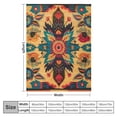 thumbnail image 4 of Nawypu Red Boho Style Blanket Soft Flannel Colorful Decorative Throw Blanket Holiday Square Birthday Blanket for Easter Gifts Home Couch Sofa Bed Room  Blanke, 4 of 6
