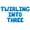 Blue, variant on Letter Balloons - TWIRLING INTO THREE 16" Inch Alphabet Letters Foil Mylar Balloon 3rd Birthday Party Banner (Silver)