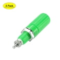 thumbnail image 1 of Conector de terminal de audio Uxcell, poste de conexión banana de 4mm, verde, paquete de 5, 1 of 5