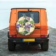 thumbnail image 6 of Fuzoiu Labrador Retriever Dog Print Universal Spare Tire Cover with Buckle Strap, Waterproof Wheel Covers for Jeep, Trailer, RV, Truck and All Car-16 inch, 6 of 6