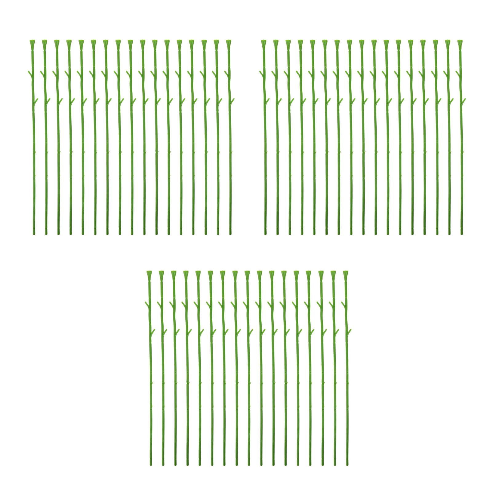 3 Count DIY Making Flower Rod Artificial Head Accessory Flowers Bouquet Floral Stem Wire Baby Green