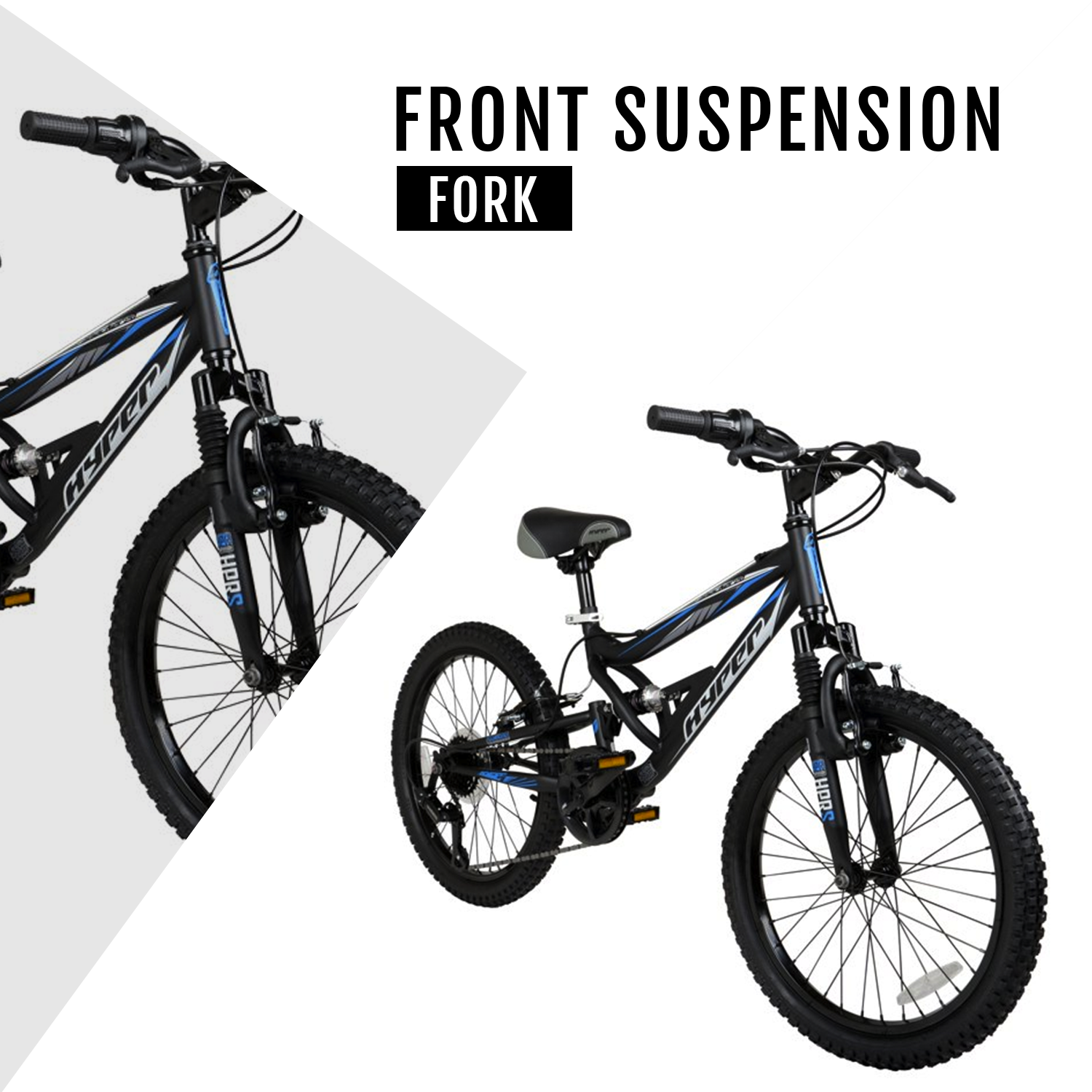 Hyper Bicycles Shocker 20" Mountain Bike, Black photo 5