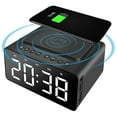 thumbnail image 2 of Haut-parleur Bluetooth Recharge Sans Fil Réveil Radio Numérique Extérieur Portable Horloge de Chevet à DEL, 2 of 9