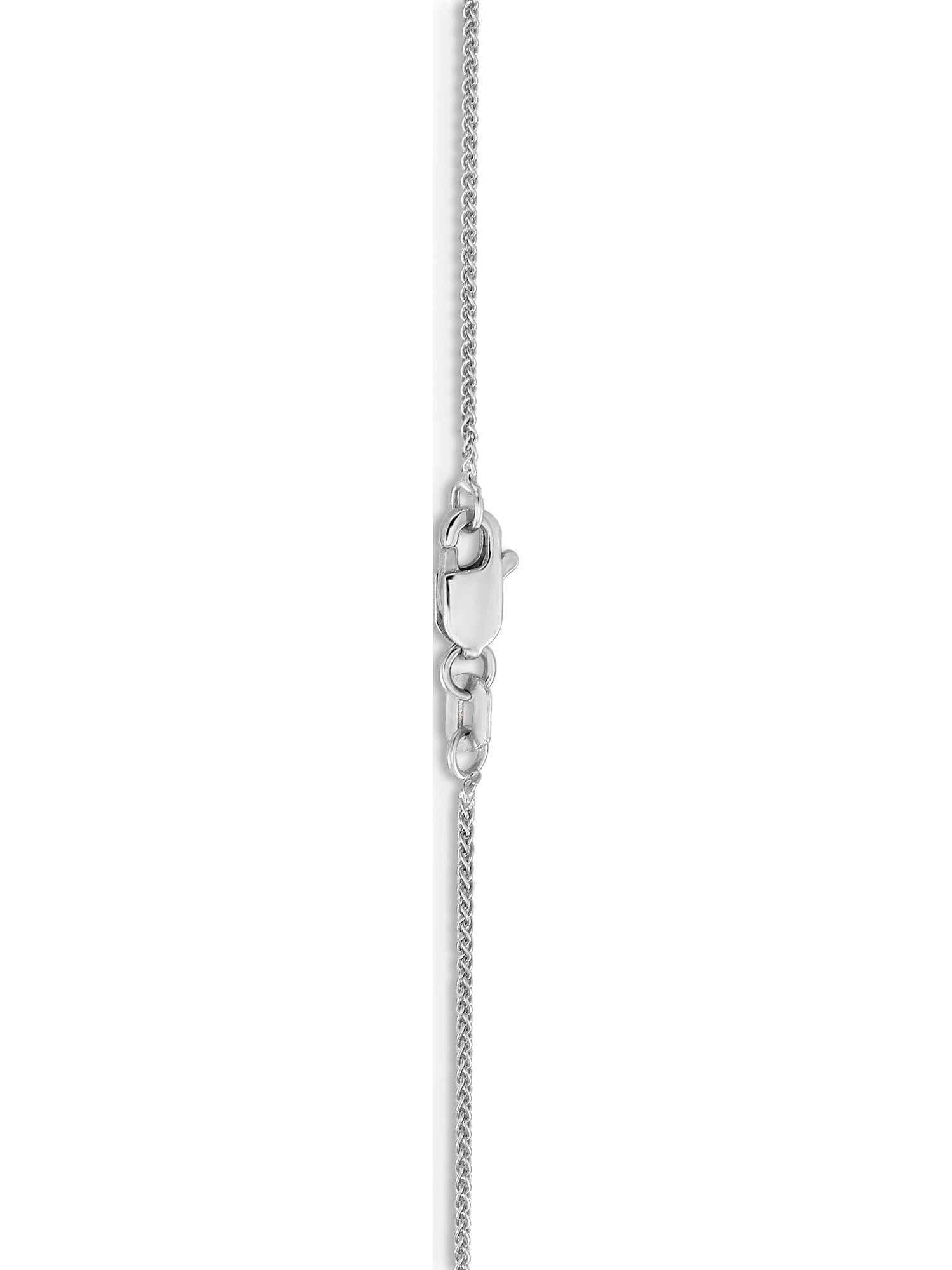 Beautiful White gold 10K 10k WG .8mm Spiga Chain