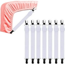 8 PCS Adjustable Bed Fitted Sheet Straps, Sheets Clips Fasteners for Sheets Scrunchie Mattress Covers Sofa, Keep Beds Cover in Place
