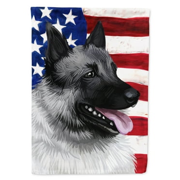 Carolines Treasures CK6631GF Norwegian Elkhound Dog American Garden Size Outdoor-Flags, Multicolor