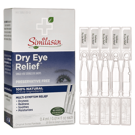 Similasan Dry Eye Relief Single-Use Droppers 20 (Best Natural Cure For Dry Eyes)