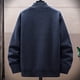 thumbnail image 5 of Blusa y camisa de manga larga con cuello alto para hombre, jersey deportivo de manga larga con bolsillo y cuello alto de color liso a la moda, sudadera de poliéster para hombre., 5 of 5