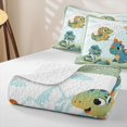 thumbnail image 4 of Erosebridal 3D Cartoon Dino Twin Quilt Set,Cute Mountain Animal Twin Coverlet Set For Boys,2pcs, 4 of 7