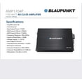 thumbnail image 2 of Blaupunkt AMP1704P 1700 Watts Vehicle Audio Amplifier, 2 of 2