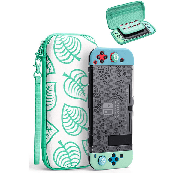 Carrying Case for Nintendo Switch Lite, Hard Shell Storage Bag for Animal Leaf Crossing Nintendo Switch Lite Console Accessories