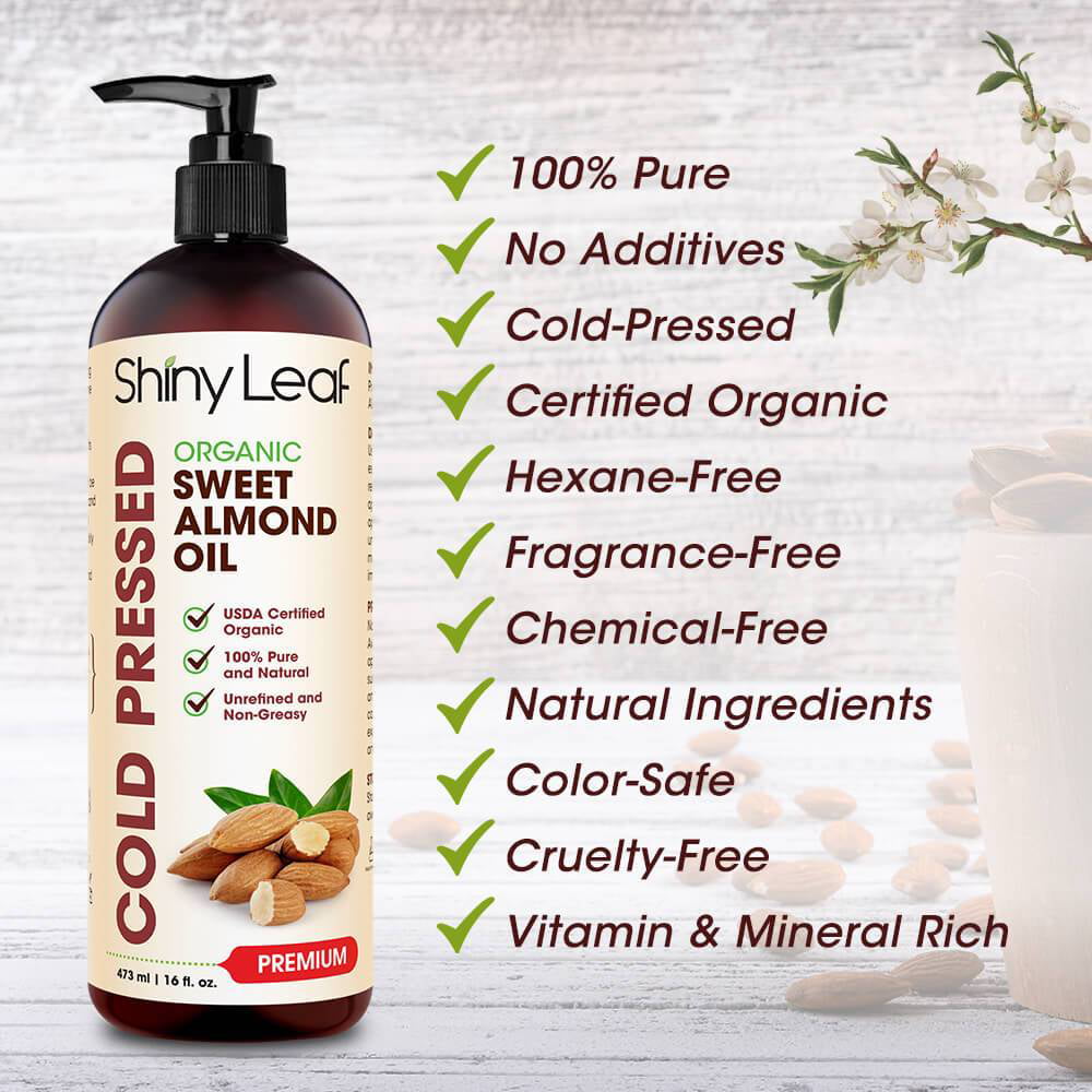 Organic Sweet Almond Oil – Hair Thickness Maximizer