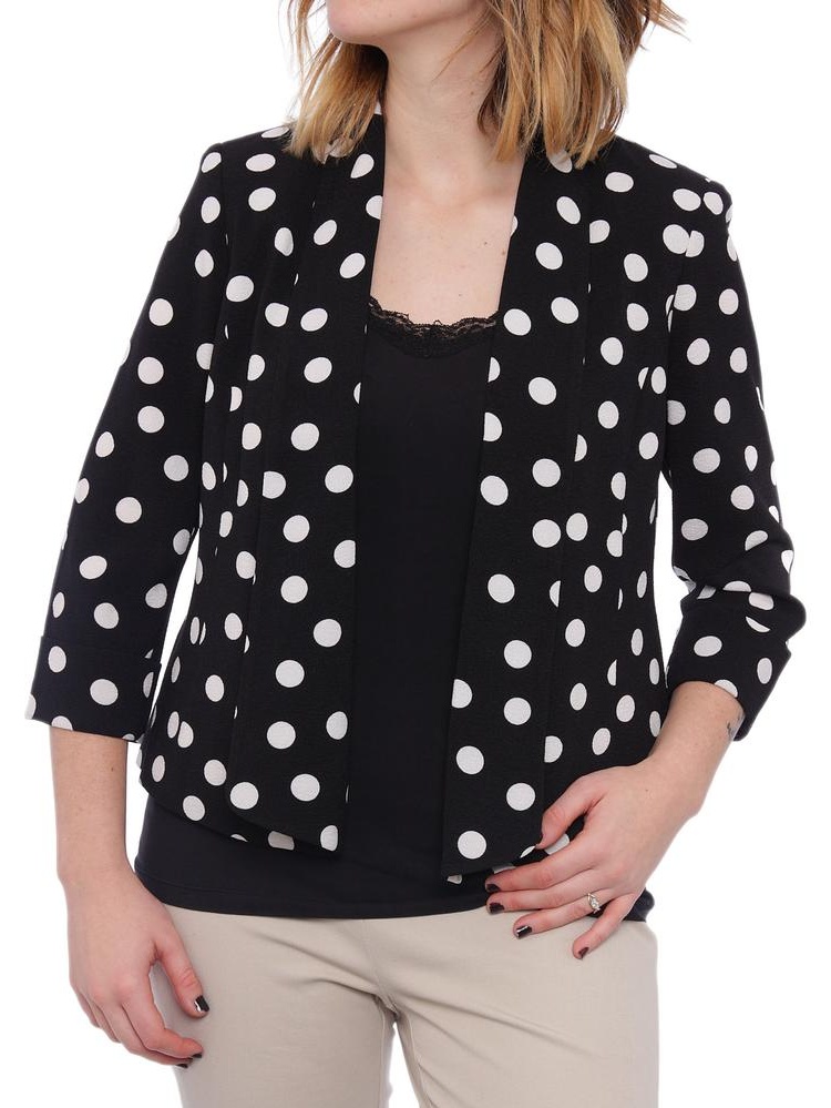polka dot jacket womens