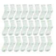 thumbnail image 1 of Minnieouse Conjunto de 12 pares de calcetines gruesos encantadores, patrón de rayas transpirables, banda elástica para equipo, Kit de medias de Medias Verde claro, 1 of 6