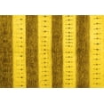 thumbnail image 1 of Ahgly Company Machine Washable Indoor Rectangle Abstract Yellow Contemporary Area Rugs, 6' x 9', 1 of 4