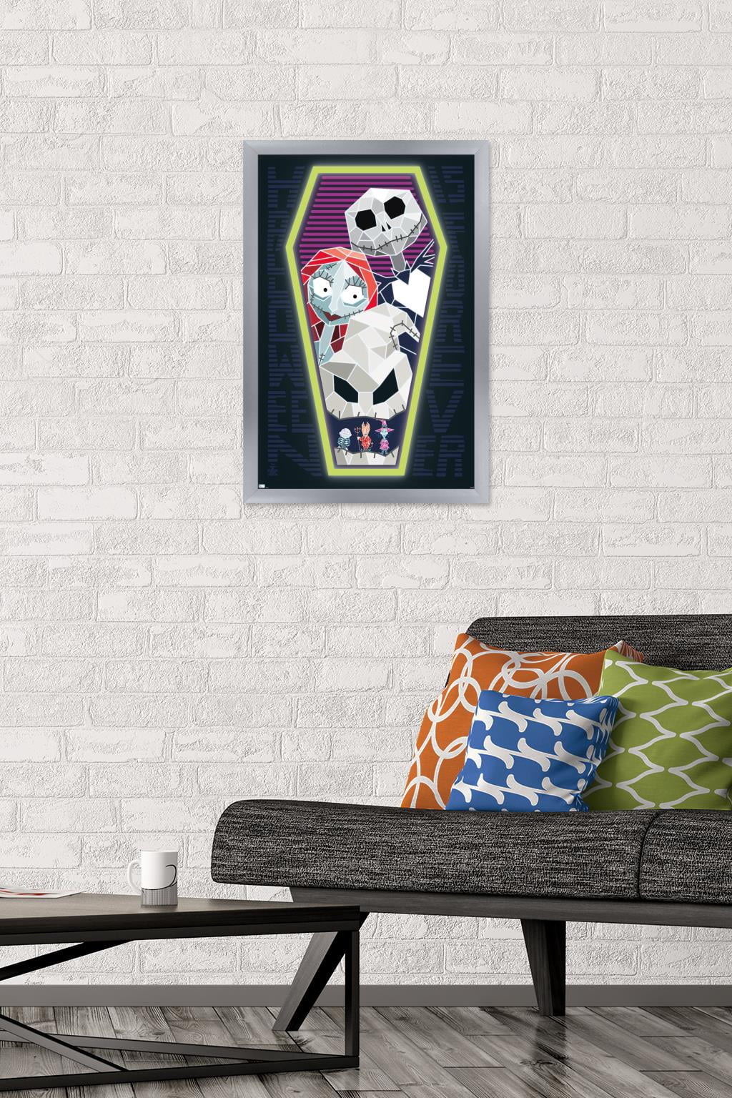 Disney Nightmare Before Christmas - Coffin Wall Poster, 14.725" x 22.375", Framed