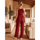 thumbnail image 3 of Conjunto Elegante de 2 Piezas para Mujer, Top Halter y Pantalón de Corte Recto, Look Sofisticado y Moderno, 3 of 5