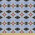 thumbnail image 1 of Mosaic Sofa Upholstery Fabric by the Yard, Abstract Geometric Shapes in Traditional Ottoman Ceramic Tiles Effect, Decorative Fabric for DIY and Home Accents, Lavender Blue Pastel Pink by Ambesonne, 1 of 5