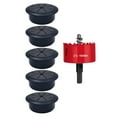 thumbnail image 2 of Desk Cable Hole Covers with Hole Opener Office Home Table Cable Management Kit, 2 of 6
