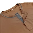 thumbnail image 5 of zfhfof Mens Fashion Henley Shirts Short Sleeve Button Cotton T-Shirt Summer Casual Raglan Sleeve Shirts with Pocket, 5 of 6