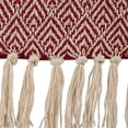 thumbnail image 2 of Barn Red Diamond Cotton Throw with fringe 50x60, 2 of 3