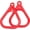 Red, variant on Swing Set Stuff Inc. Plastic Trapeze Ring Pair (Green)