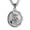 Silver, variant on HZMAN St Michael The Archangel Catholic Medal Stainless Steel Amulet Pendant Necklace 22+2" Rolo Curb Chain (Gold-1)