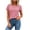 Red, variant on Otntypg Women's Striped Short Sleeve T-Shirt - Trendy Basic Athletic T-Shirts Loose Soft Crew Neck Casual Summer Tops for Work Weekend