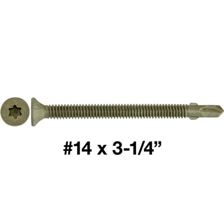 

Jake Sales Brand #14 x 2-3/4” Reamer Tek Wood to Metal - Bronze Exterior ~30 Screws - ACQ Compatible - 1 Pound