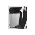 thumbnail image 2 of Safco Right-Size Recycling Station - Poubelle - Couvercle Rabattable - 15 gal - Pédale - Acier Inoxydable, 2 of 2