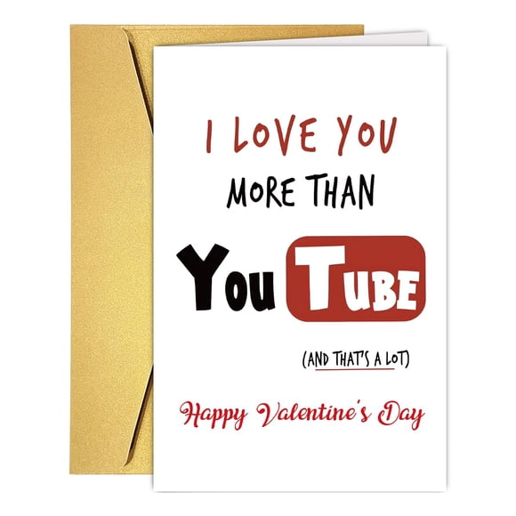 Tarjeta de San Valentín PUGAILA divertida tarjeta de amor para él y ella