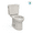 Sedona Beige, variant on TOTO® Drake® Two-Piece Round 1.28 GPF Universal Height TORNADO FLUSH® Toilet with CEFIONTECT®, Cotton White - CST775CEFG#01