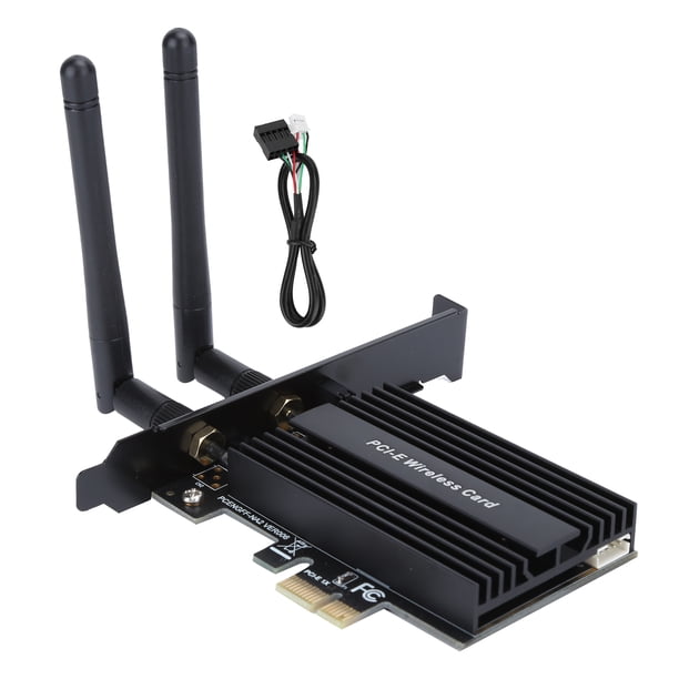 1、Adaptador de actualizaciones instantáneas 802.11ax Wi-Fi 6 para computadoras de escritorio, sin necesidad de cables Ethernet desordenados 2、Para el chip Intel Wi-Fi 6 AX200 802.11ax, que puede