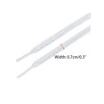thumbnail image 3 of INSPIRE CHIC Glitter Shiny Metallic Wavy Flat Shoelaces, Gold Silver Sequin Sparkling Shoestrings Laces for Sneakers 2 Pair White-Silver 180cm/70.9", 3 of 5
