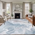 thumbnail image 2 of Gray Marble Large Area Rugs 5x8 ft Fluid Art Abstract Modern Washable Rug Non Slip Indoor Carpet Absorbent Floor Mat for Living Room Bedroom Dining Room, 2 of 9