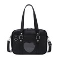 thumbnail image 1 of Bolso escolar japonés de cuero sintético con forma de corazón, bolso para uniforme JK, bolso para portátil para uniforme de escuela secundaria japonesa, 1 of 6