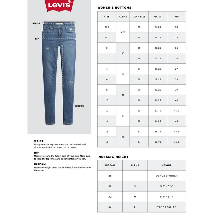 Levi's 39250 Women's Classic Straight Leg Jean – Dress & Cotton