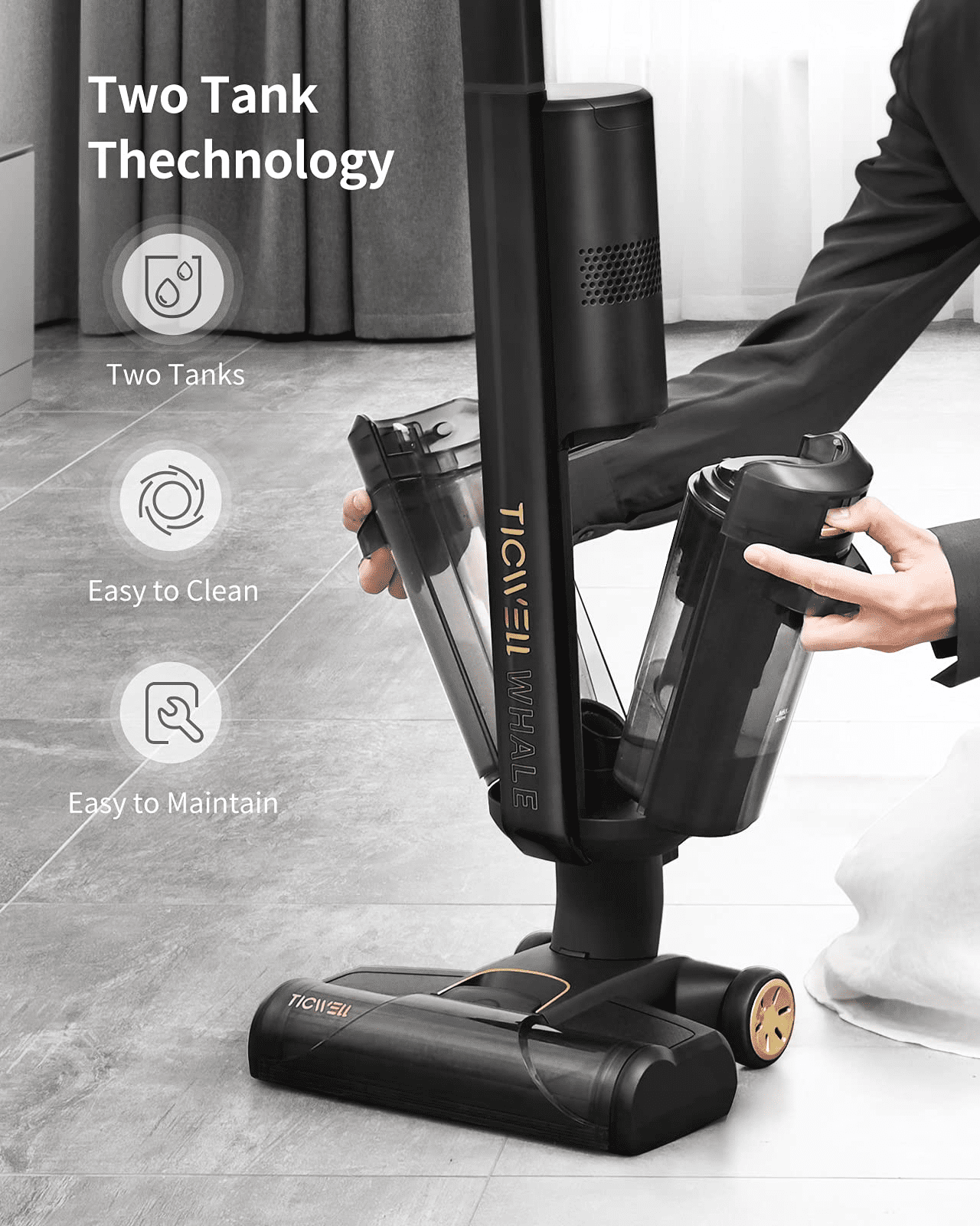 TICWELL Whale W1 Cordless Wet Dry 