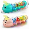 thumbnail image 5 of Caterpillar Design Tummy Time Toy, Crawling Toy with Light & Music Musical Light Up, Music Animal Toys, Captivating Light and Sound Effects, Birthday Gifts for Boys and Girl(Blue), 5 of 7