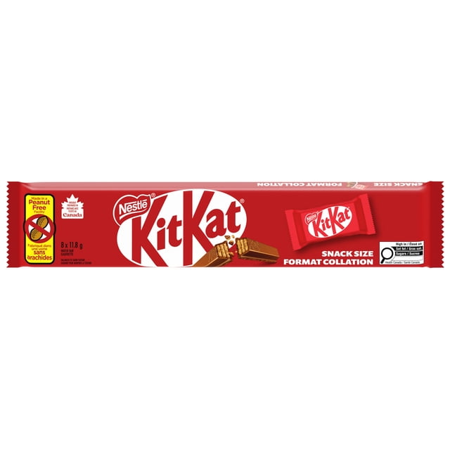 KITKAT Snack Size Bars, Crisp Wafer, Milk Chocolate, Made in a Peanut-free Facility