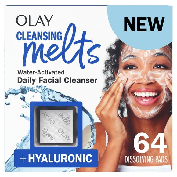 Limpiador facial hialurónico Cleansing Melts + Olay 64 pastillas