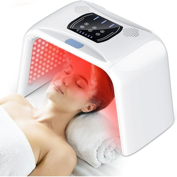 LED Therapy Light, 7 Color Light Therapy Mask Beauty Photon Skin Phototherapy Machine with Spray Function, LED Therapy for Face, Professional Facial Body Machine Skin Care