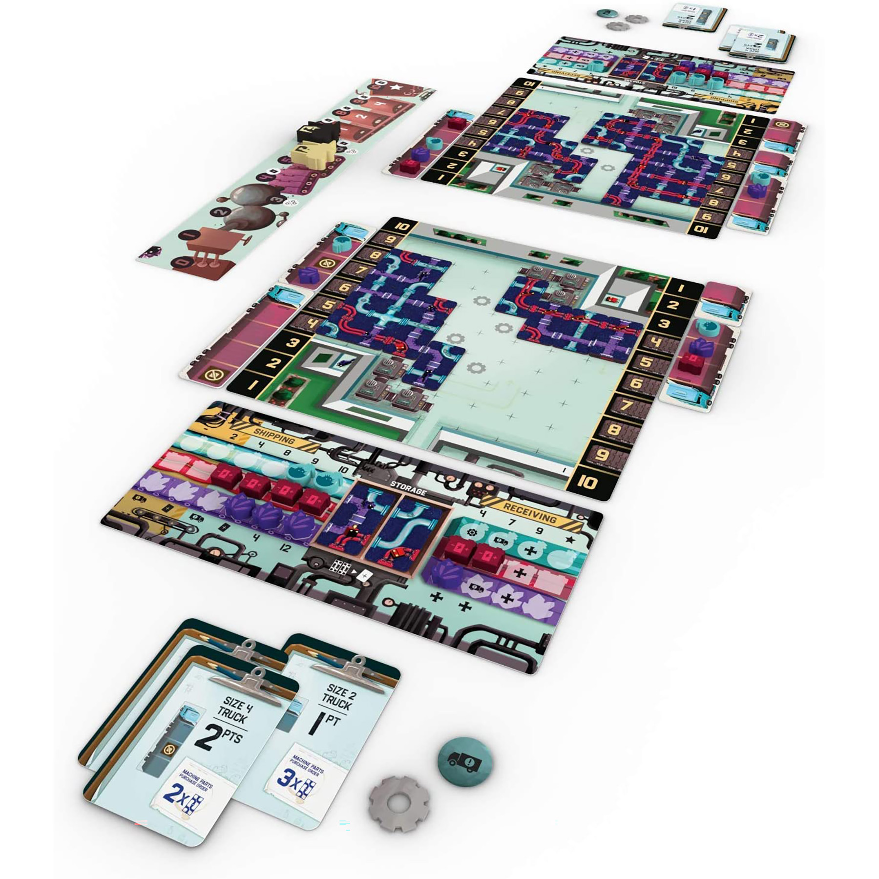 Capstone Games: Curious Cargo - Strategy Board Game, 2 Players, Ages 14+, 30 to 60 Min Game Play