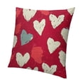 thumbnail image 2 of SHANXI Romantic Valentine's Day Red Heart Print Throw Pillowcase 12 x 12 in, 2 of 6