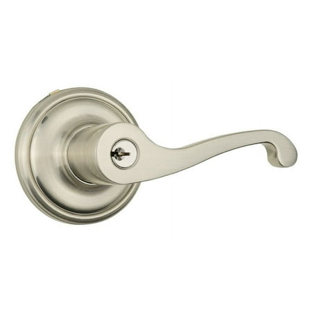 Brinks Home Security Glenshaw Keyed Entry PPR Lever Sn Nickel C23104RH-119