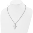 thumbnail image 4 of Stainless Steel Brushed And Polished Cut-Out Cross 20In Necklace Made In China -Jewelry By Sweet Pea, 4 of 8