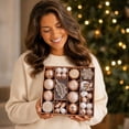 thumbnail image 6 of 2026 Christmas Indoor Home Decor 62PCS Champagne Gold Christmas Ball Ornaments Set Shatterproof Xmas Tree Decorations Baubles With Snowflake Leaf Cones, 6 of 7
