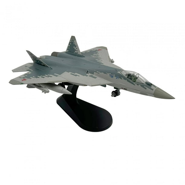 SU-57 Fighting Diecast, modelo de avión, metal, escala 1/72, aleación, modelo de , para colección y regalo, regalo para niño
