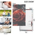 thumbnail image 2 of Coolnut Red Rose Drop Hand Towels 2 Pieces 16×28 inches, Cotton Bath Towel Water Absorbent Lightweight Quickdry Towels for Bathroom Ktichen Travel Gym, 2 of 6