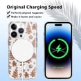 thumbnail image 4 of Christmas Transparent Magnetic Case for iPhone 14 Pro Max 6.7", Built-in Magnets Compatible with MagSafe, Aesthetics Pattern PC+TPU Protective Shockproof Bumper Girls Cover, Tree B, 4 of 6